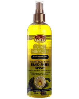 AFRICAN PRIDE Olive Miracle Braid Sheen Spray (12 oz)